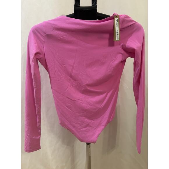 NWT Skims Fits Everbody Low Back Bodysuit in Neon Orchid size M - Picture 1 of 5